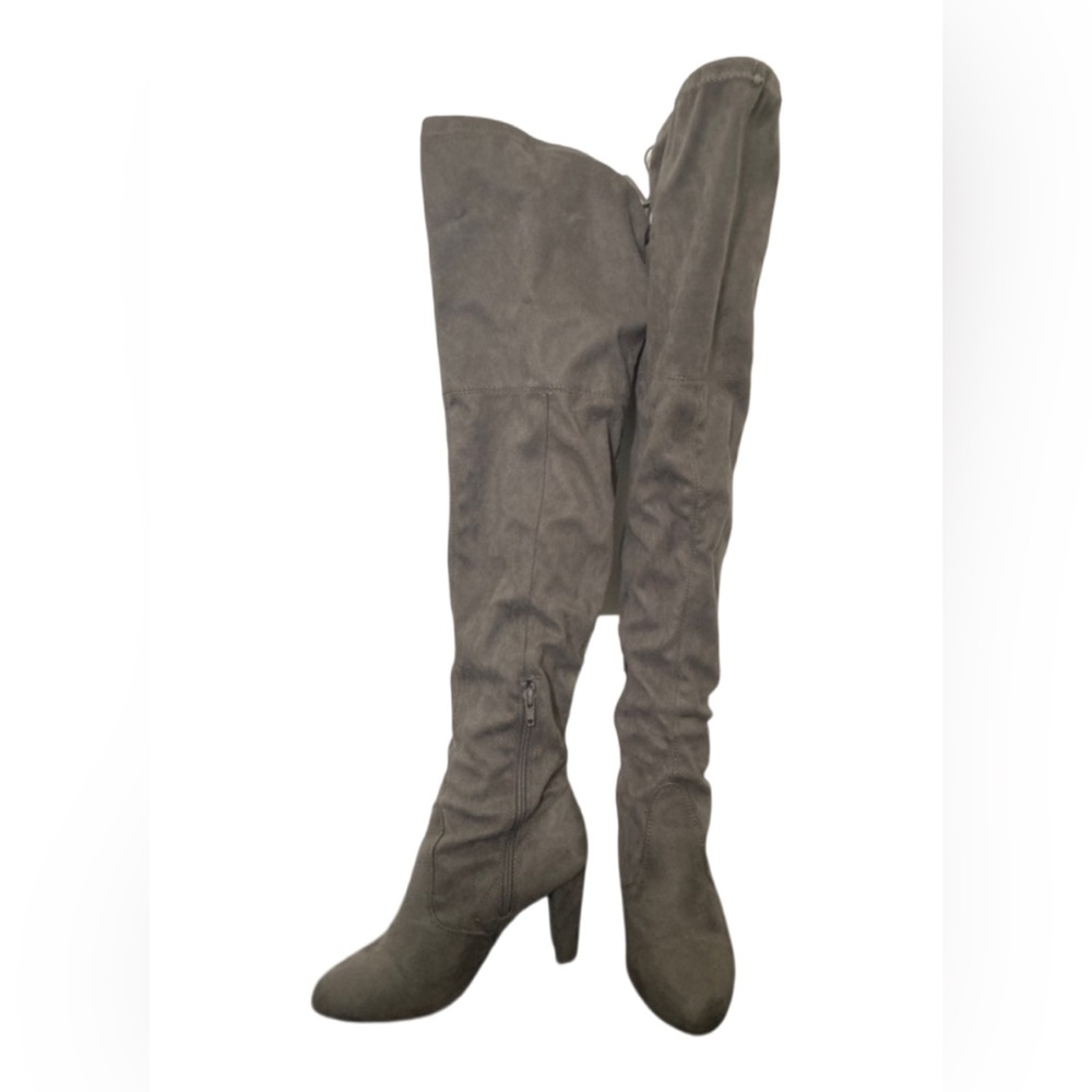 LUSTHAVE Women's Over the Knee Boots Thigh High Pullon Comfy Block Heel